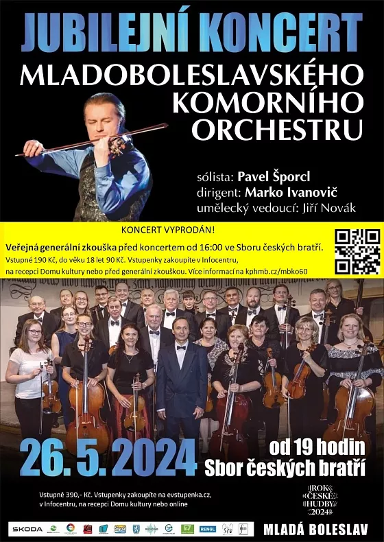 Jubilejní koncert Mladoboleslavského komorního orchestru